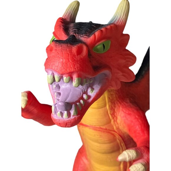 Soft Red Dragon Figure 2018 Soft Rubber PVC Plastic - Picture 5 of 11